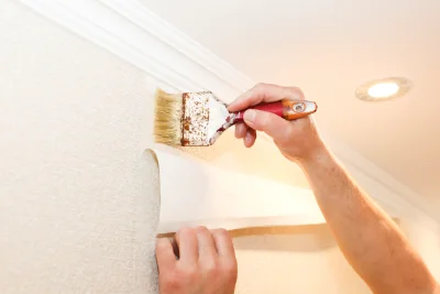 Pose de papier peint à Morsains — revêtements muraux et toiles de verre